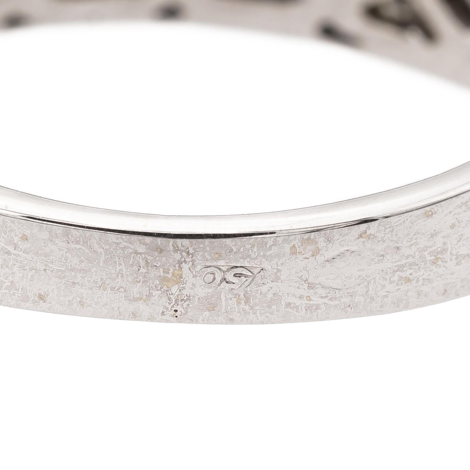 Bague Bandeau en or blanc et diamants