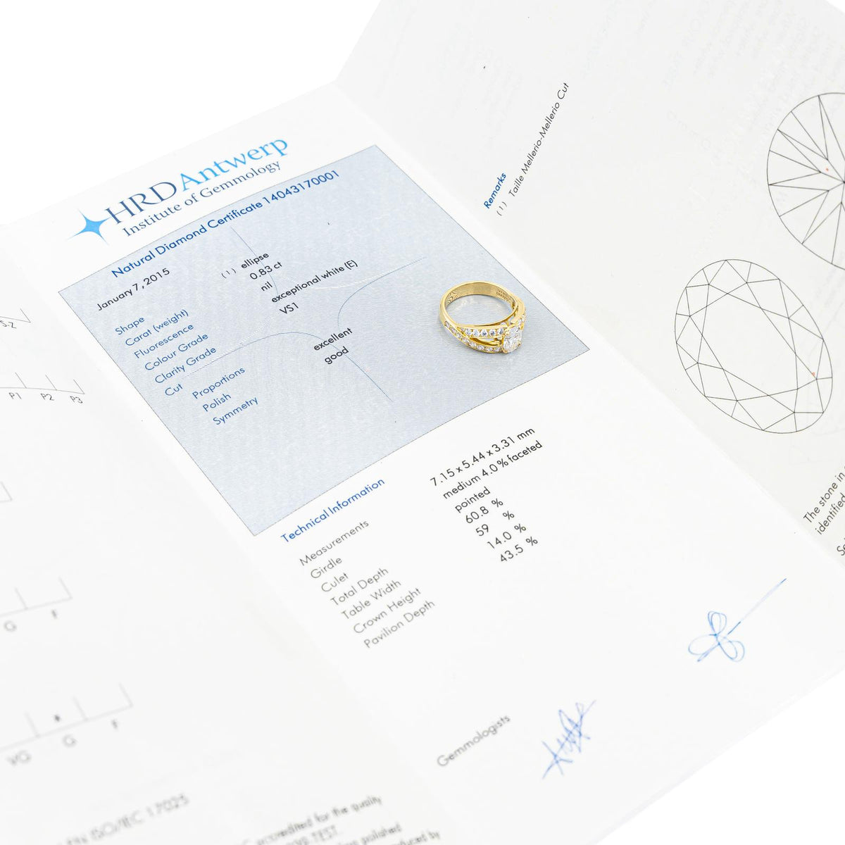 MELLERIO Yellow Gold and Diamond Ring