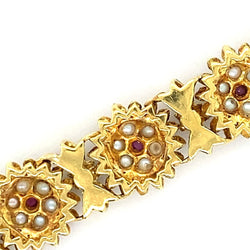 60s Gold Enamel Bracelet - Castafiore