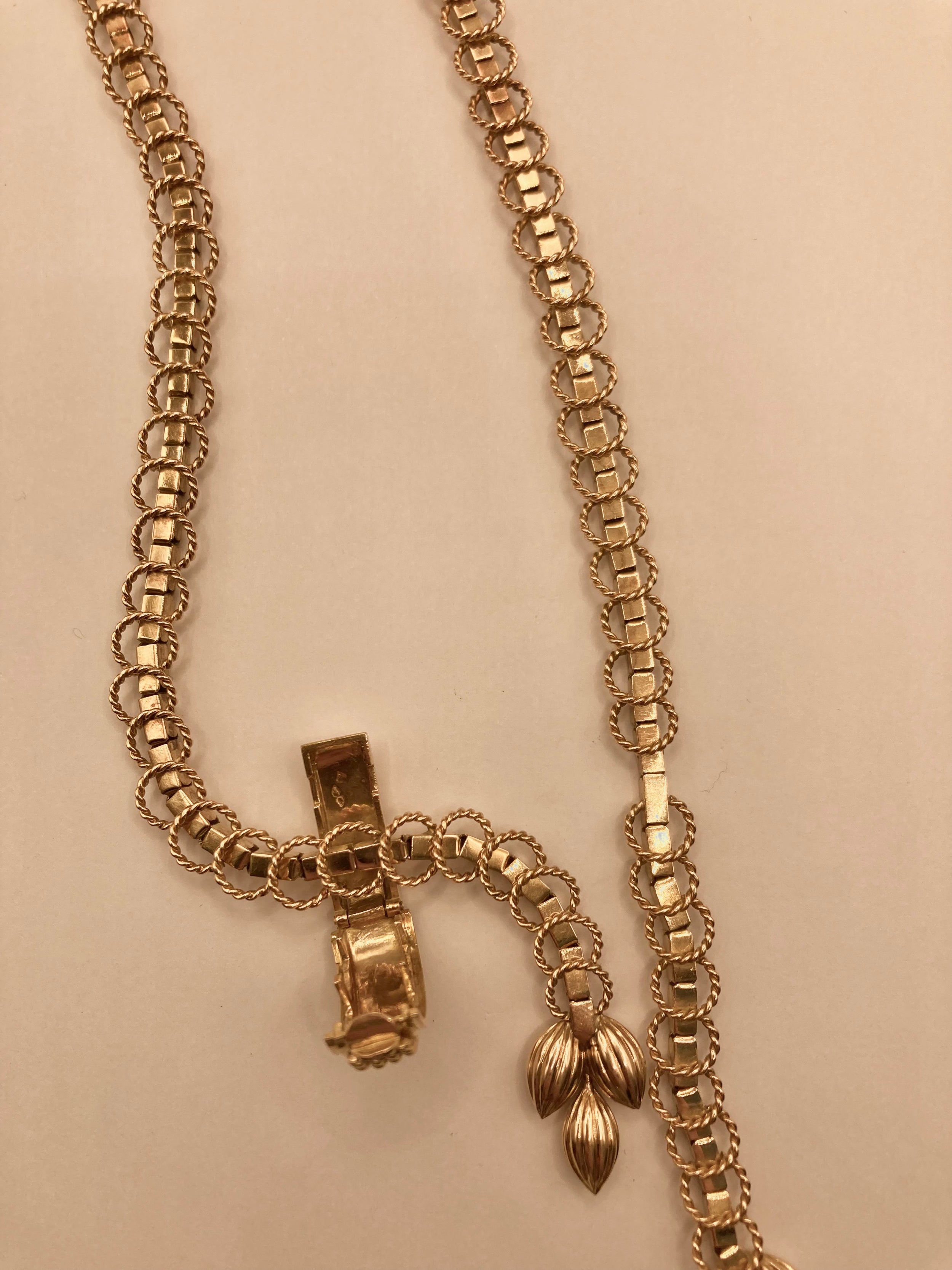 Collier "Négligé" en or jaune