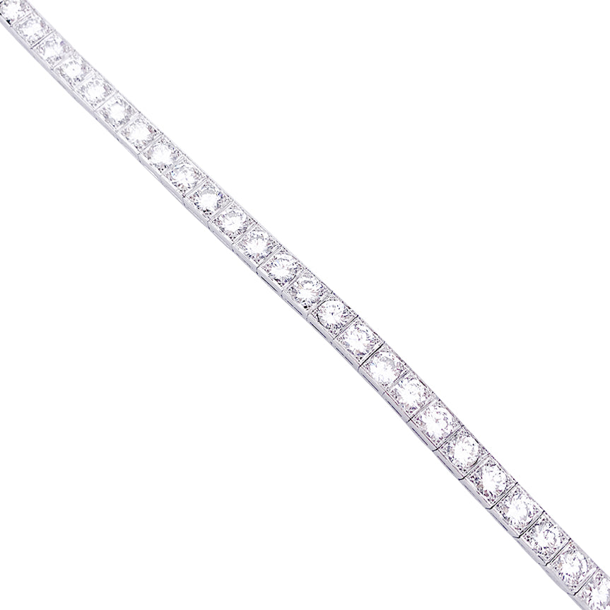 Bracelet Ligne in white gold, Platinum and Diamonds