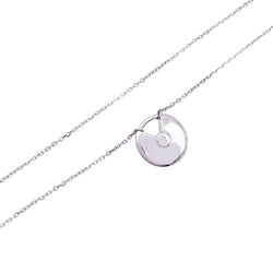 Cartier necklace, “Amulette”, white gold, diamonds.