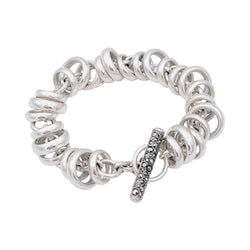 Bracelet Pomellato 67, "Rondelles", argent.