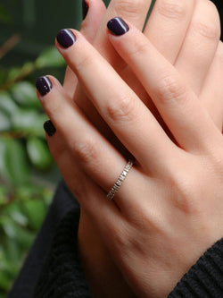 Alliance Américaine en or blanc et diamants - Castafiore