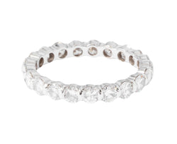 Alliance américaine en or gris et diamant taille brillant - Castafiore