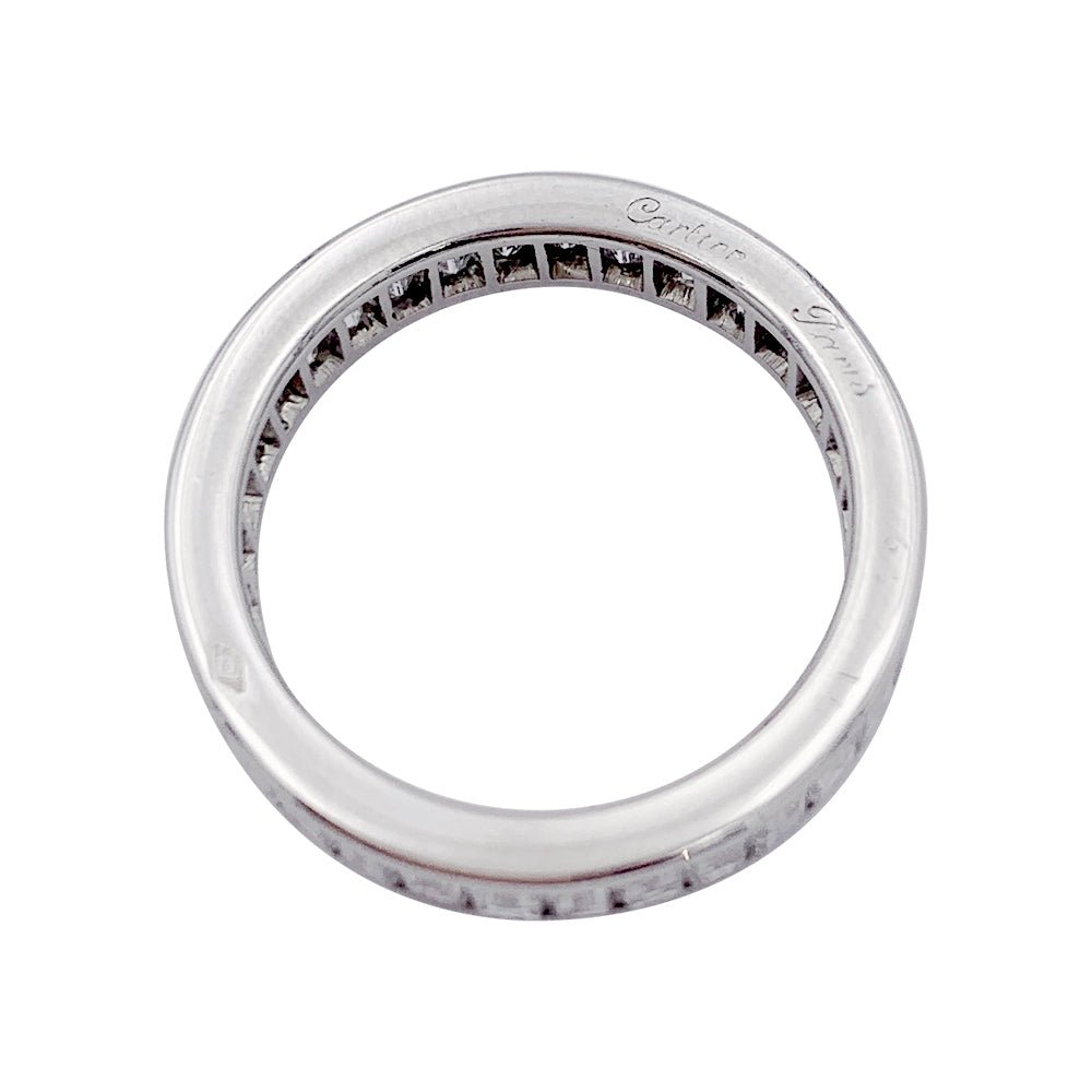 Cartier wedding ring, baguette diamonds and platinum – Castafiore