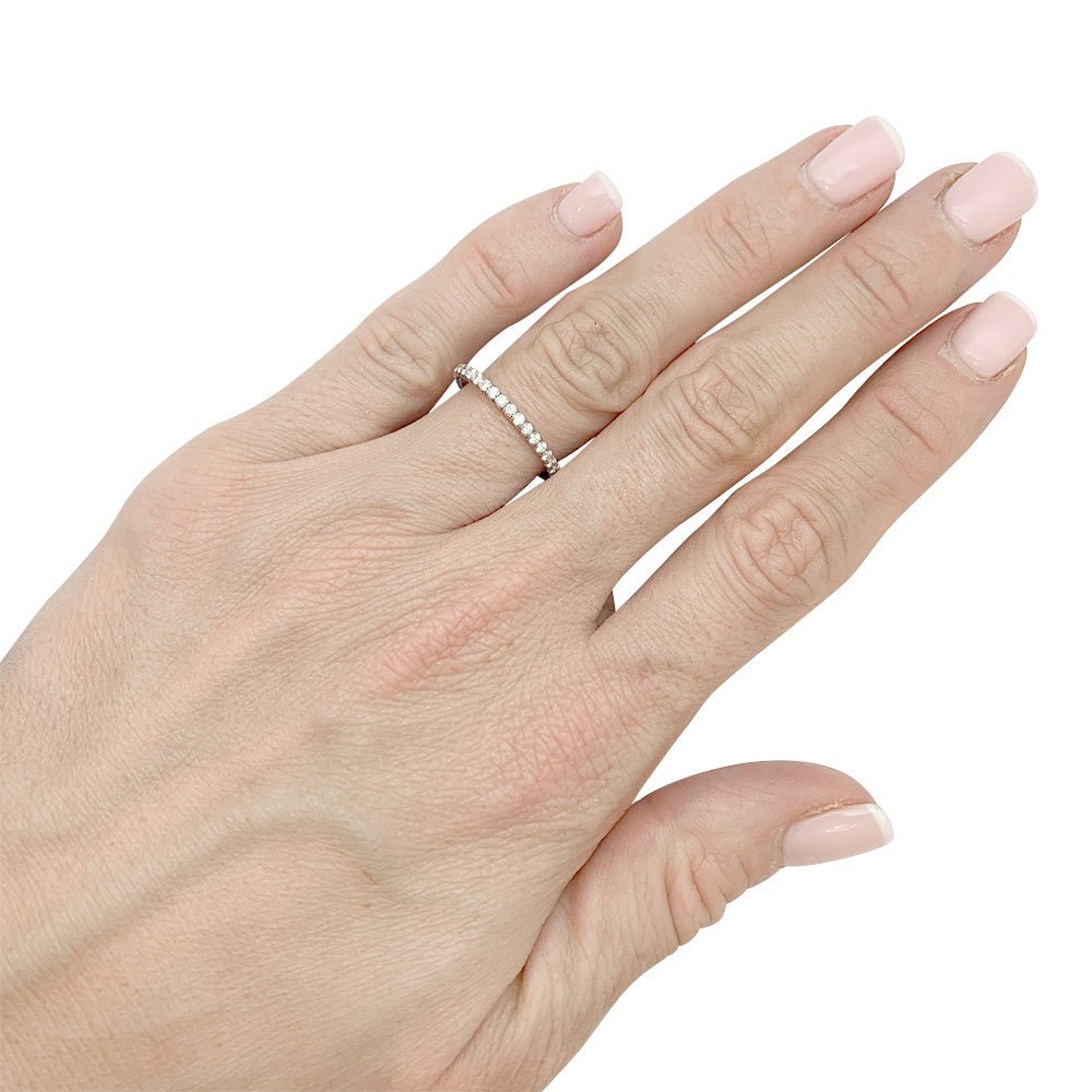 Cartier wedding ring, “Etincelle”, white gold, diamonds