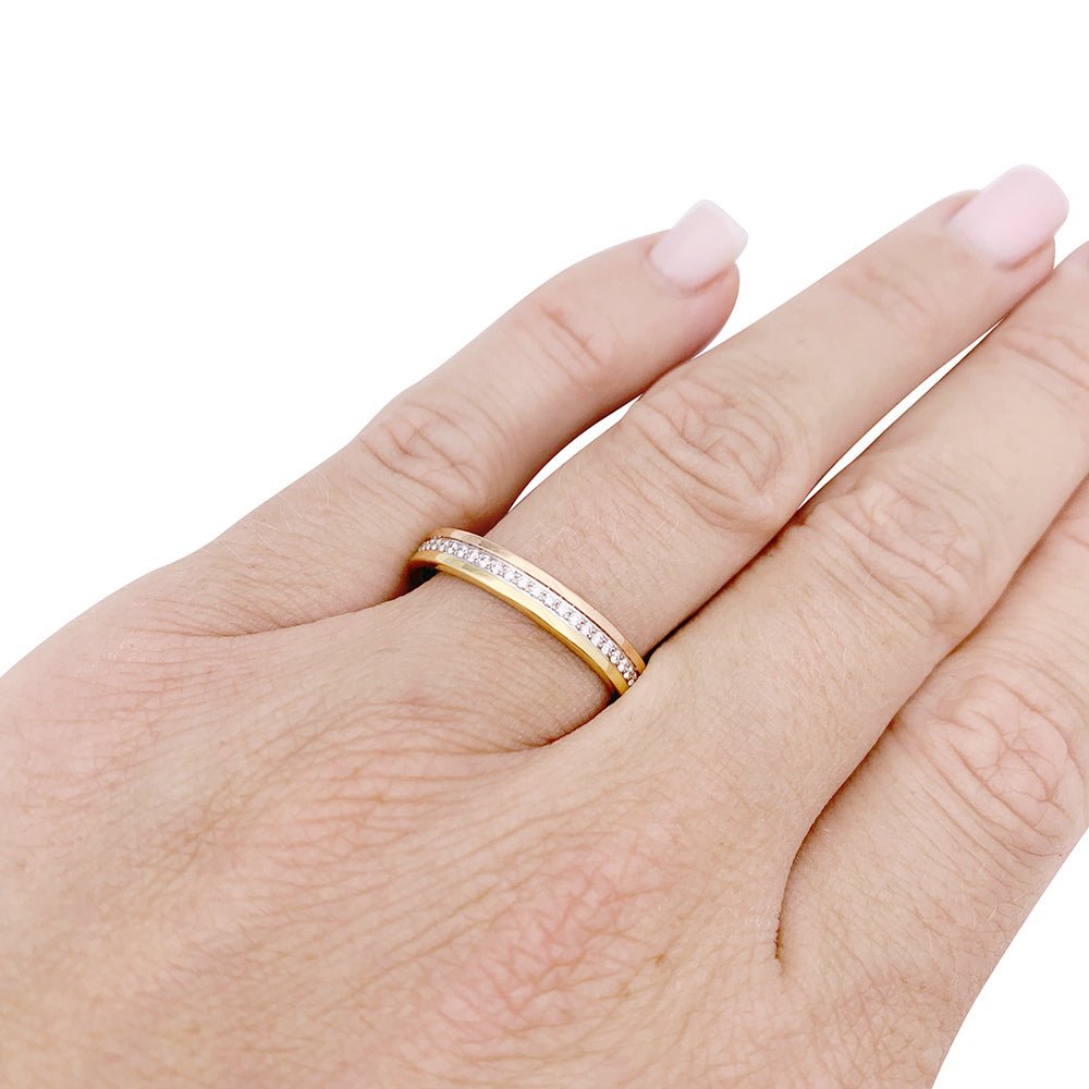 Alliance Cartier "Vendôme Louis Cartier", trois ors et diamants - Castafiore