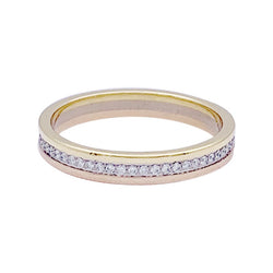 Alliance Cartier "Vendôme Louis Cartier", trois ors et diamants - Castafiore