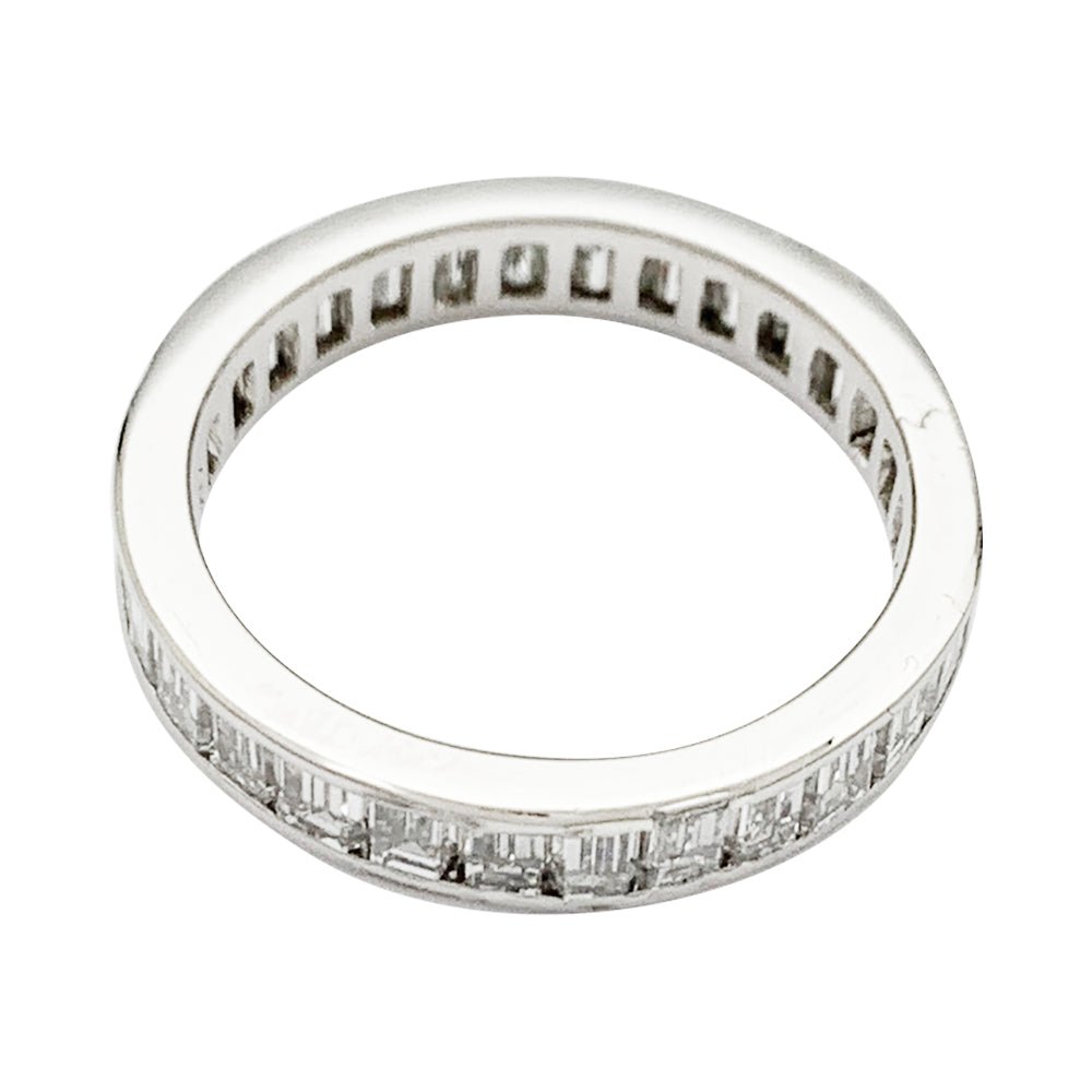 Alliance diamants baguette platine - Castafiore