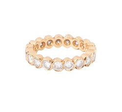 Alliance en diamants taille brillant or jaune - Castafiore