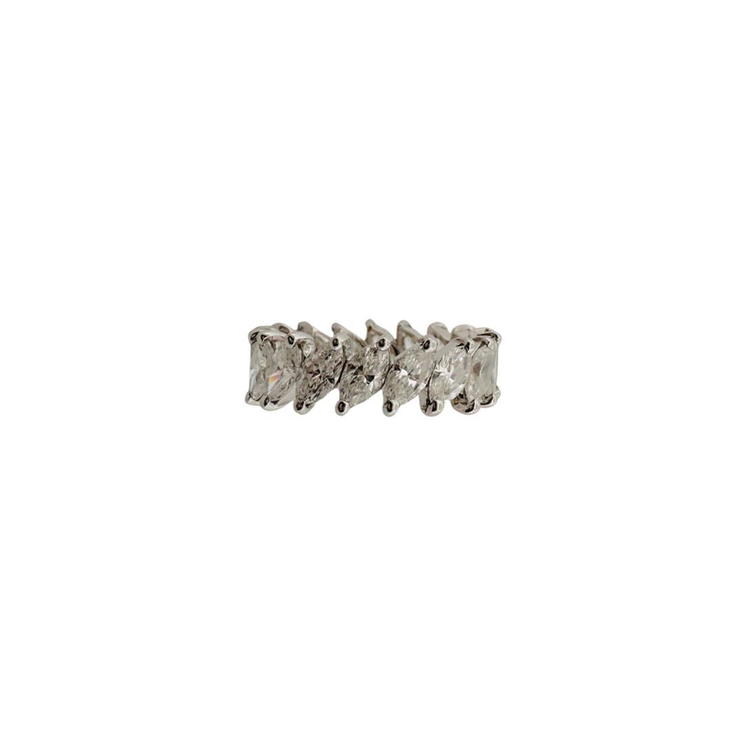 Alliance en or blanc et diamants - Castafiore