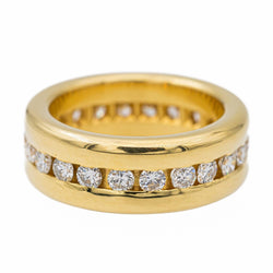 Alliance en or jaune et diamant - Castafiore