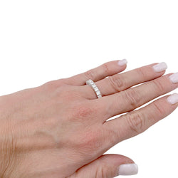 Alliance tour complet or blanc, diamants - Castafiore