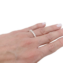 Alliance tour complet or blanc, diamants - Castafiore