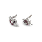 AVANT-PREMIÈRE - Boucles d'oreilles Clip BOUCHERON en or blanc, platine, rubis et diamants - Castafiore