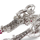 AVANT-PREMIÈRE - Boucles d'oreilles Clip BOUCHERON en or blanc, platine, rubis et diamants - Castafiore
