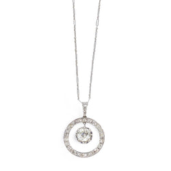 AVANT-PREMIÈRE - Collier Pendentif en or blanc, platine et diamants - Castafiore