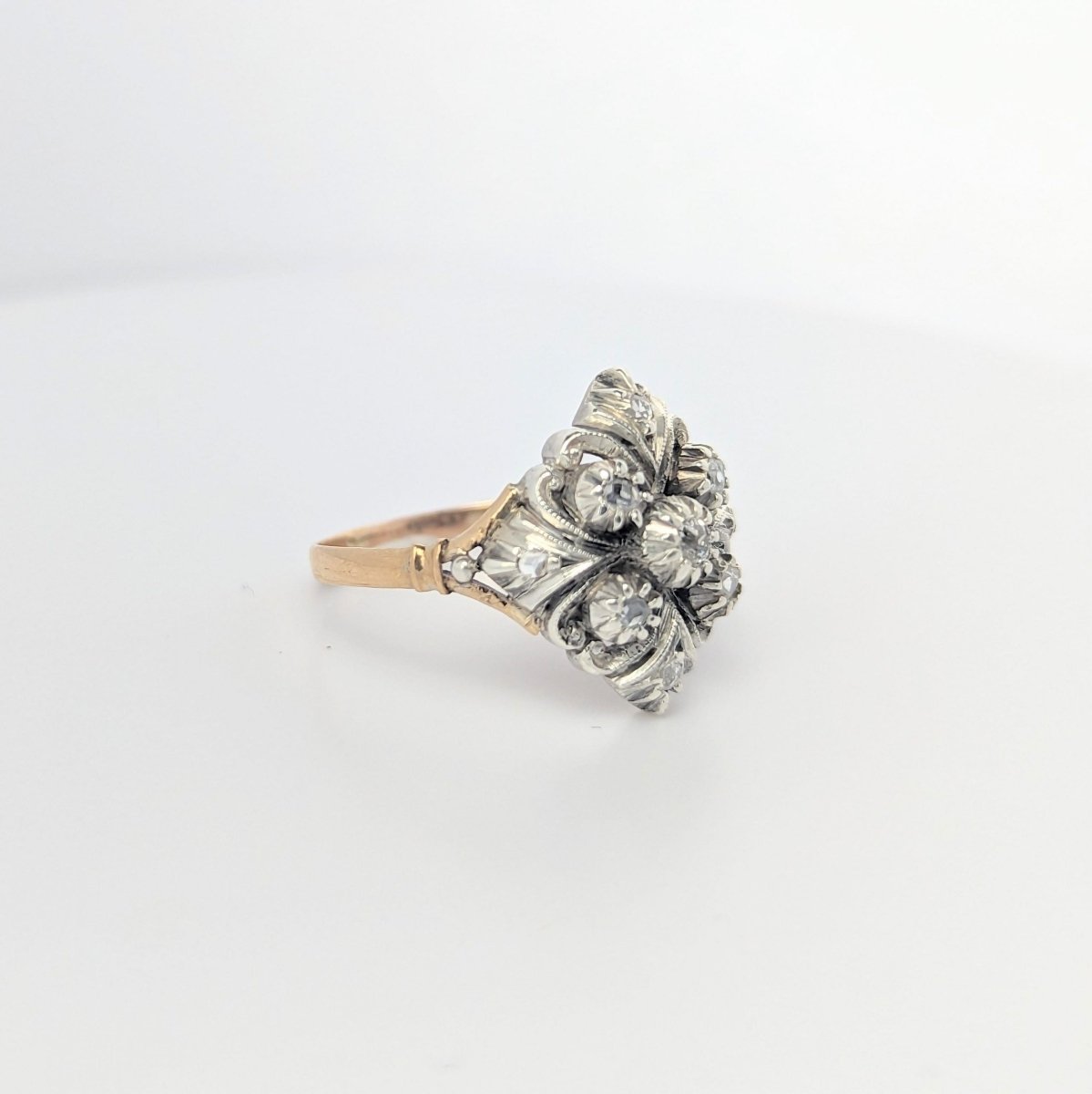 Bague 2 ors et diamants - Castafiore