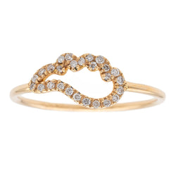 Bague Aile d'ange en or rose et diamants - Castafiore