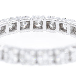 Bague Alliance américaine en or blanc et diamants - Castafiore