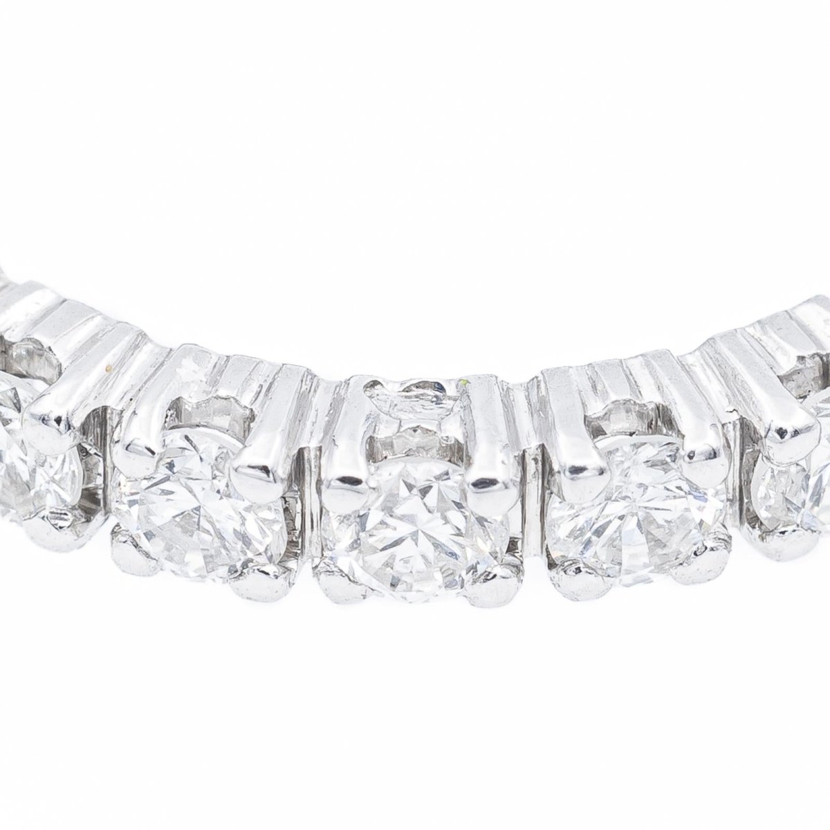 Bague Alliance américaine en or blanc et diamants - Castafiore