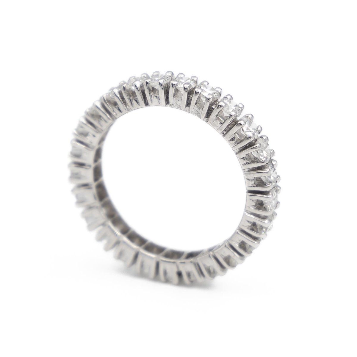 Bague Alliance américaine Or blanc Diamant - Castafiore