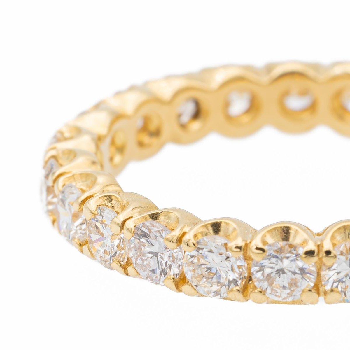 bague Alliance américaine Or jaune Diamant - Castafiore