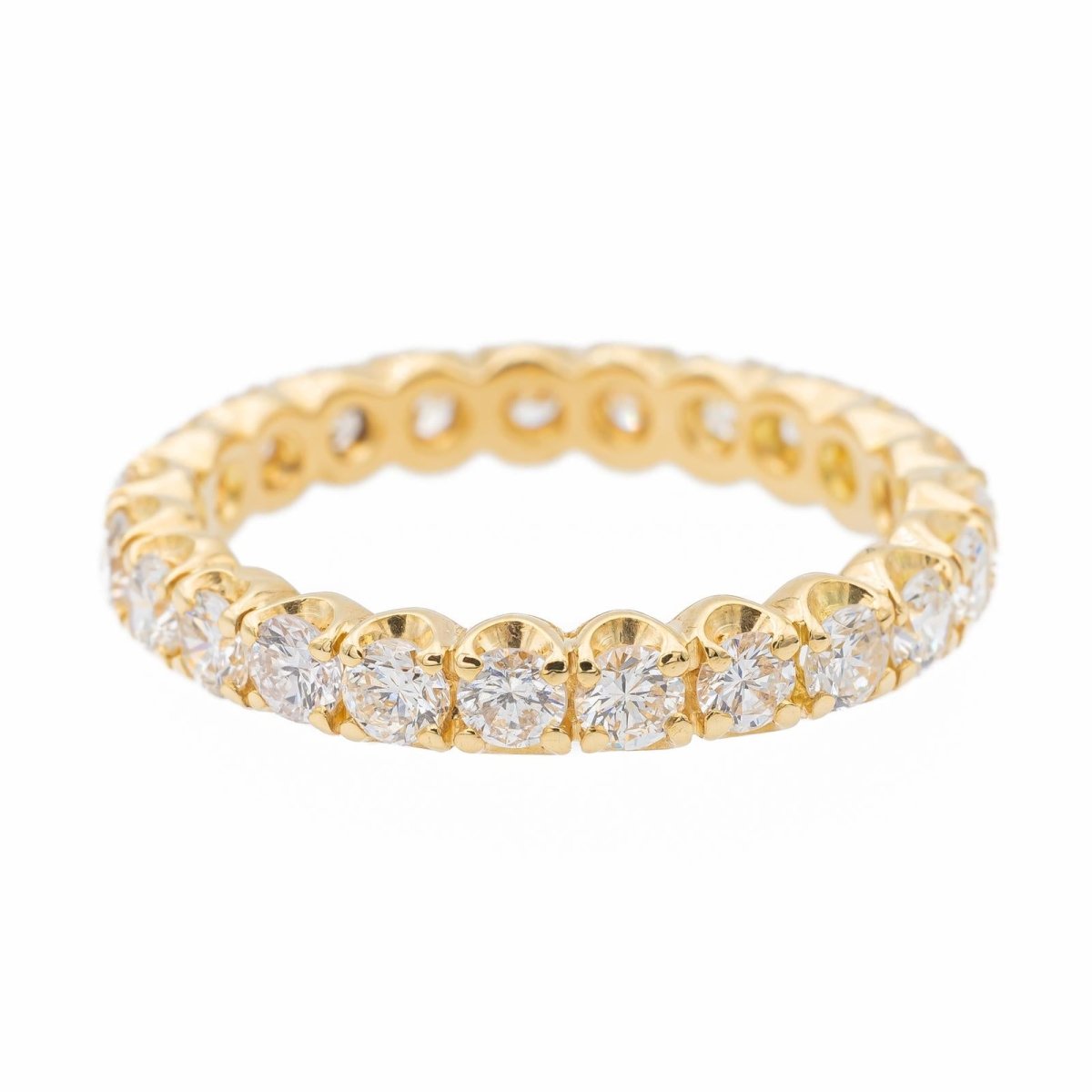 bague Alliance américaine Or jaune Diamant - Castafiore