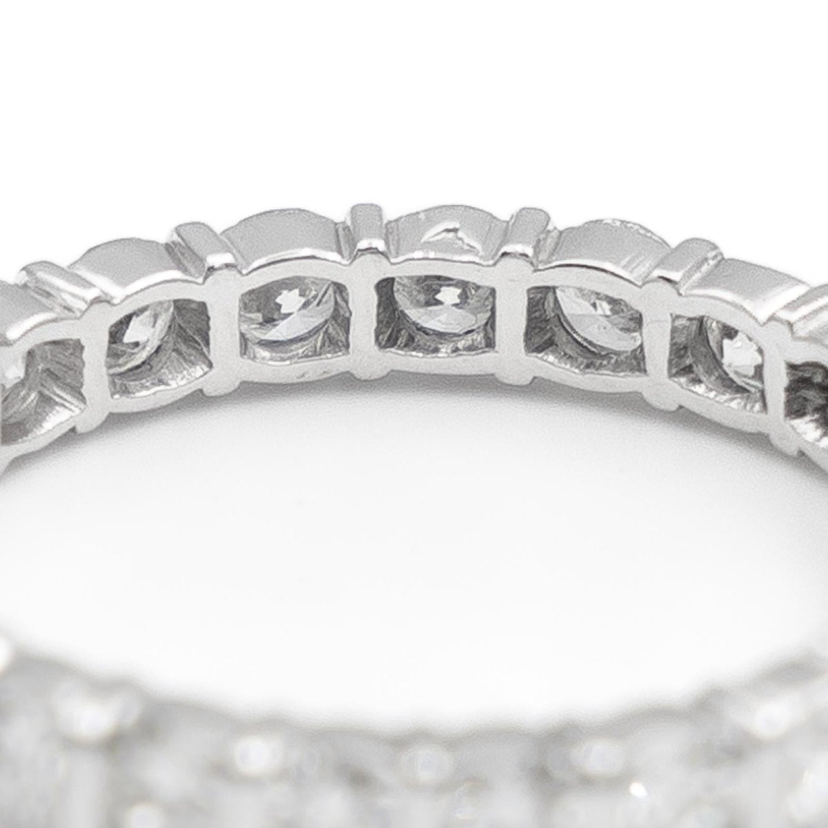 Bague Alliance américaine Platine Diamant - Castafiore