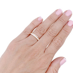 Bague Alliance BOUCHERON "Quatre White Edition" en céramique et or rose - Castafiore