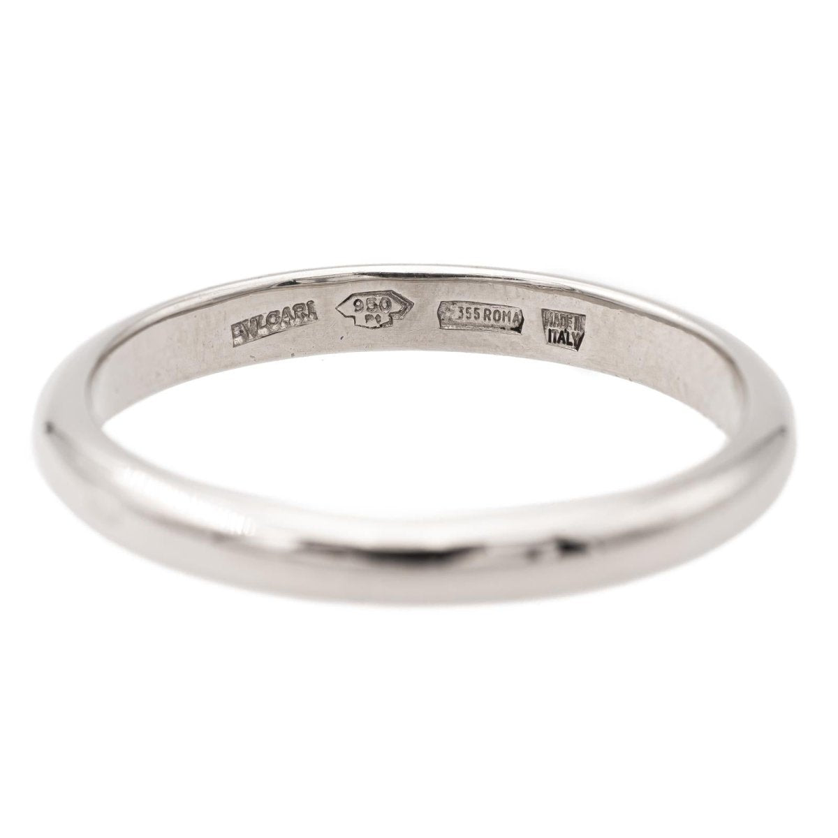 Bague Alliance BULGARI "Fedi" en platine - Castafiore