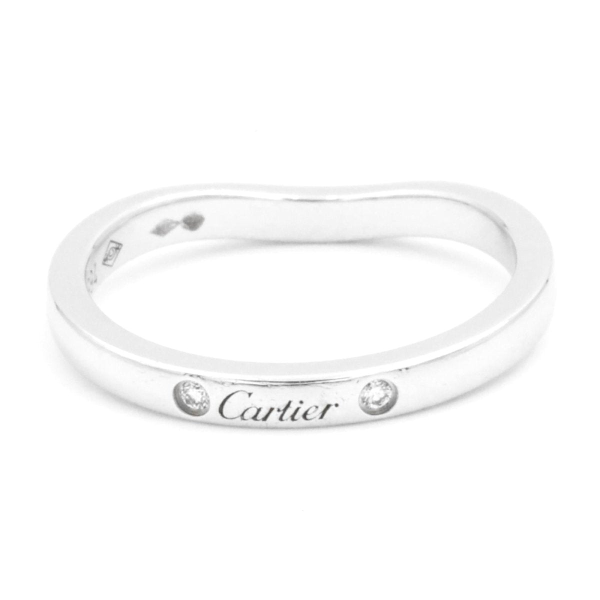 Bague Alliance CARTIER "Ballerine" en platine et diamant - Castafiore
