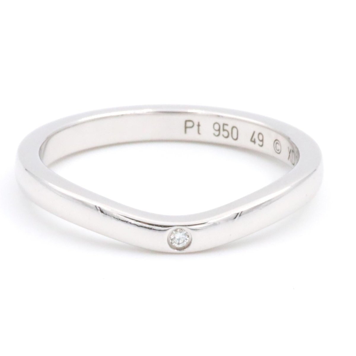 Bague Alliance CARTIER "Ballerine" en platine et diamant - Castafiore