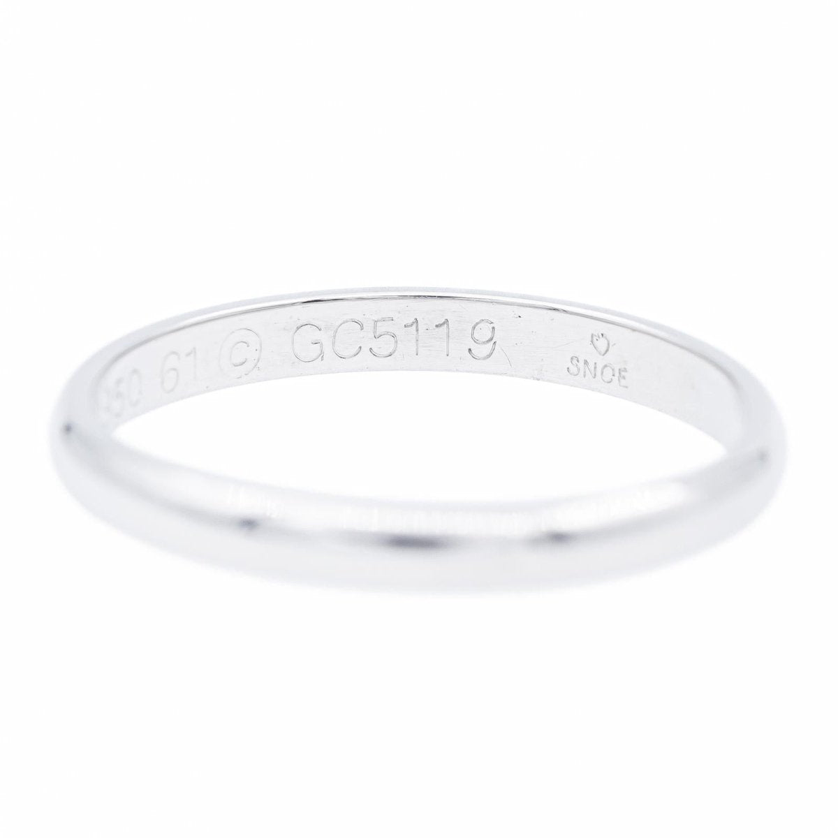 Bague Alliance CARTIER en platine - Castafiore