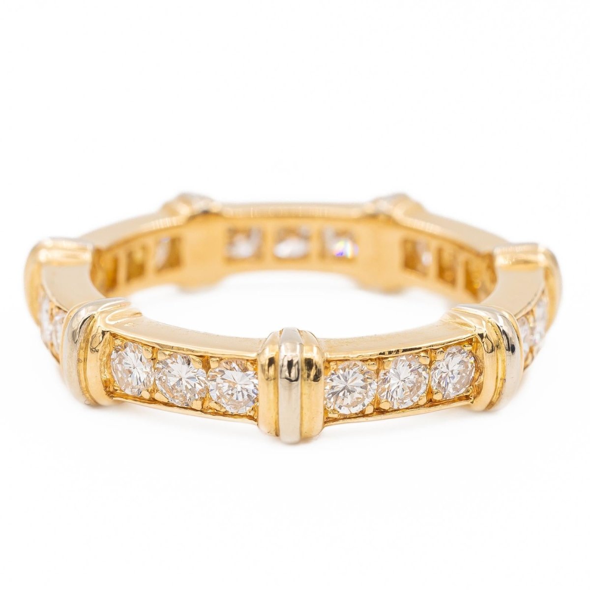 Bague Alliance CARTIER "Eternité" en or jaune et diamant - Castafiore