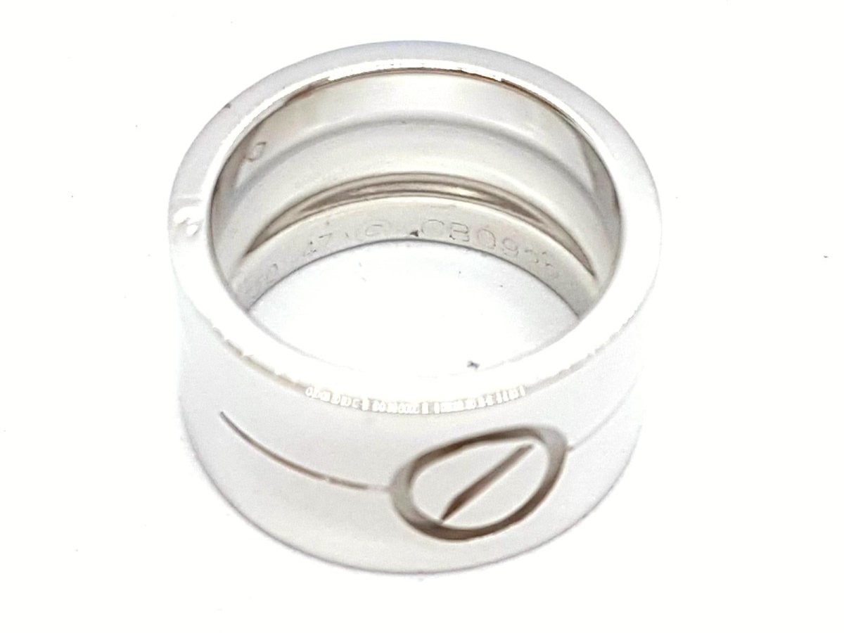 Bague Alliance CARTIER "Love" en or blanc - Castafiore
