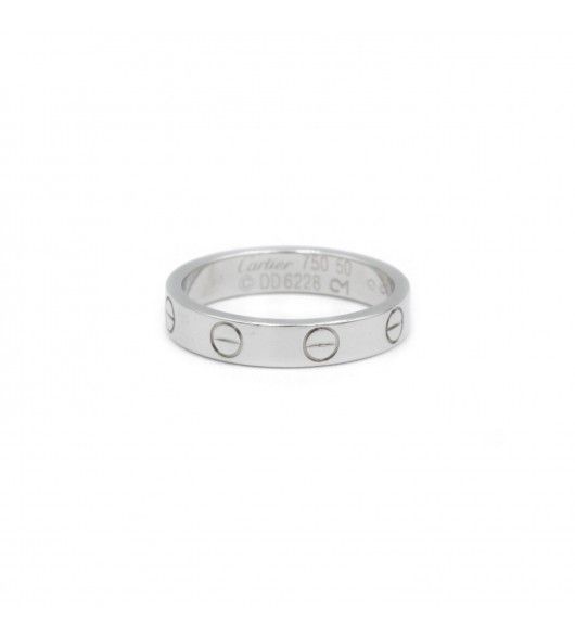 Bague Alliance CARTIER "Love" en or blanc - Castafiore