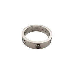 Bague Alliance CARTIER "Love" en or blanc et diamants - Castafiore