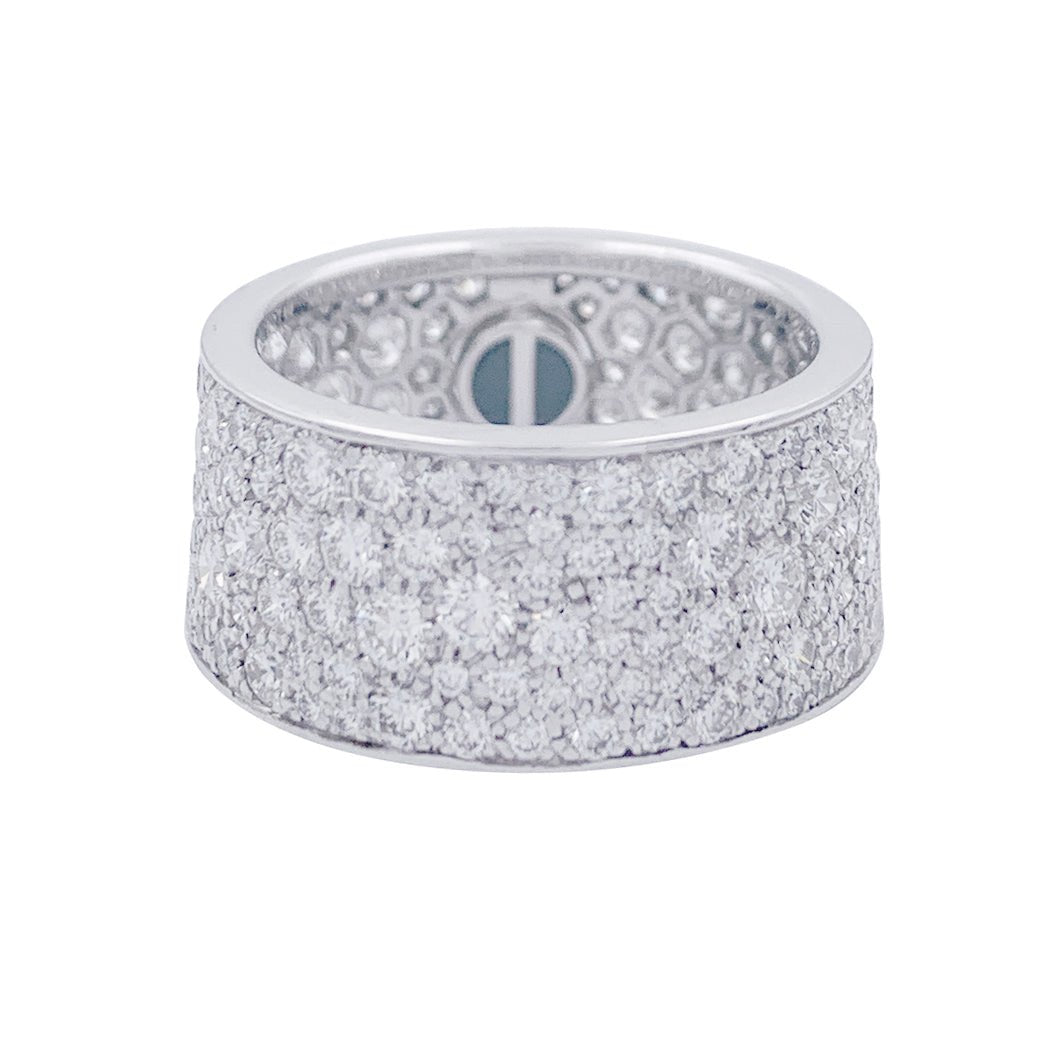 Bague Alliance CARTIER "Love" en or blanc et diamants - Castafiore