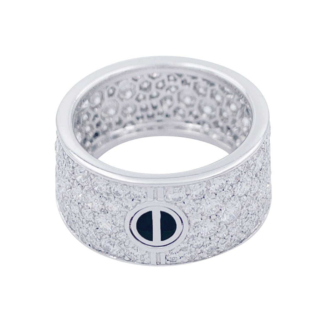 Bague Alliance CARTIER "Love" en or blanc et diamants - Castafiore