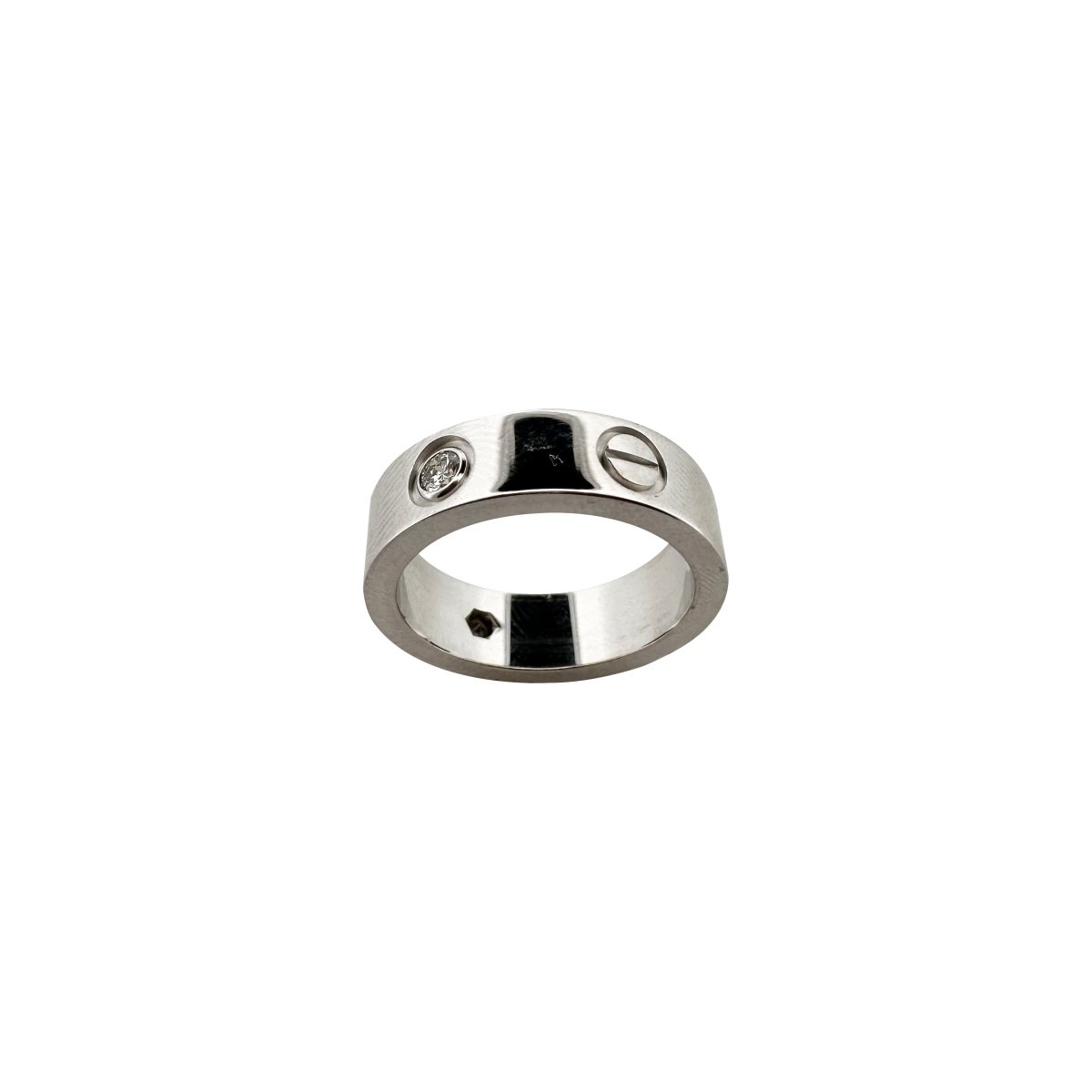 CARTIER Love wedding ring in white gold and diamonds Castafiore