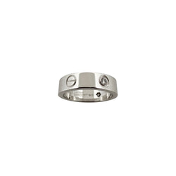 Bague Alliance CARTIER "Love" en or blanc et diamants - Castafiore