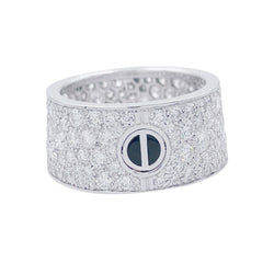 Bague Alliance CARTIER "Love" en or blanc et diamants - Castafiore