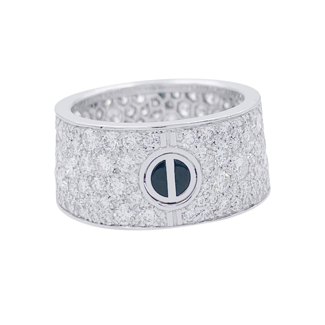 Bague Alliance CARTIER "Love" en or blanc et diamants - Castafiore