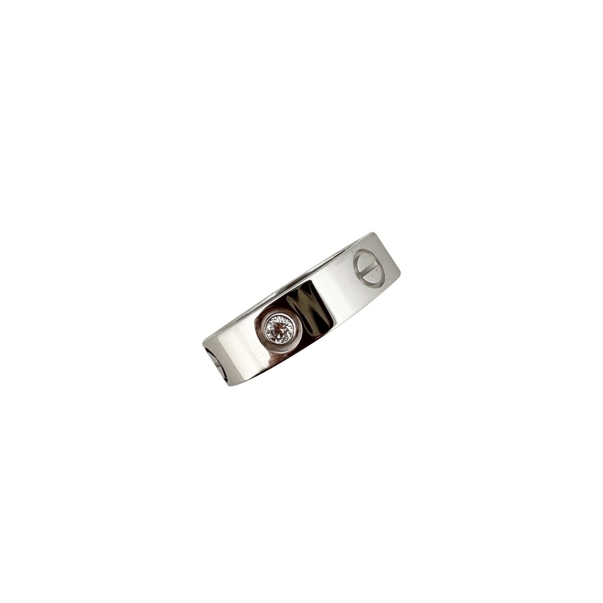 Bague Alliance CARTIER "Love" en or blanc et diamants - Castafiore