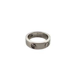 Bague Alliance CARTIER "Love" en or blanc et diamants - Castafiore