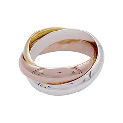 Bague Alliance CARTIER "Trinity" en trois ors - Castafiore