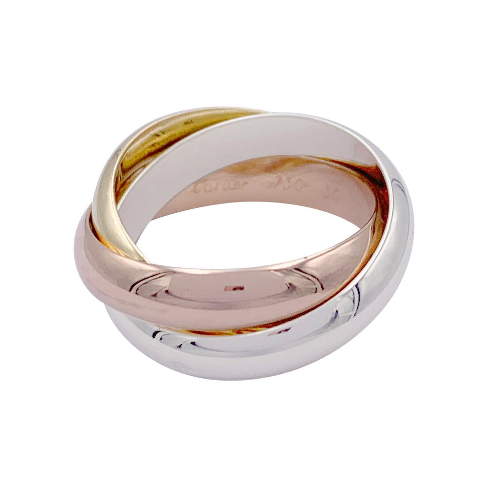 Bague Alliance CARTIER "Trinity" en trois ors - Castafiore