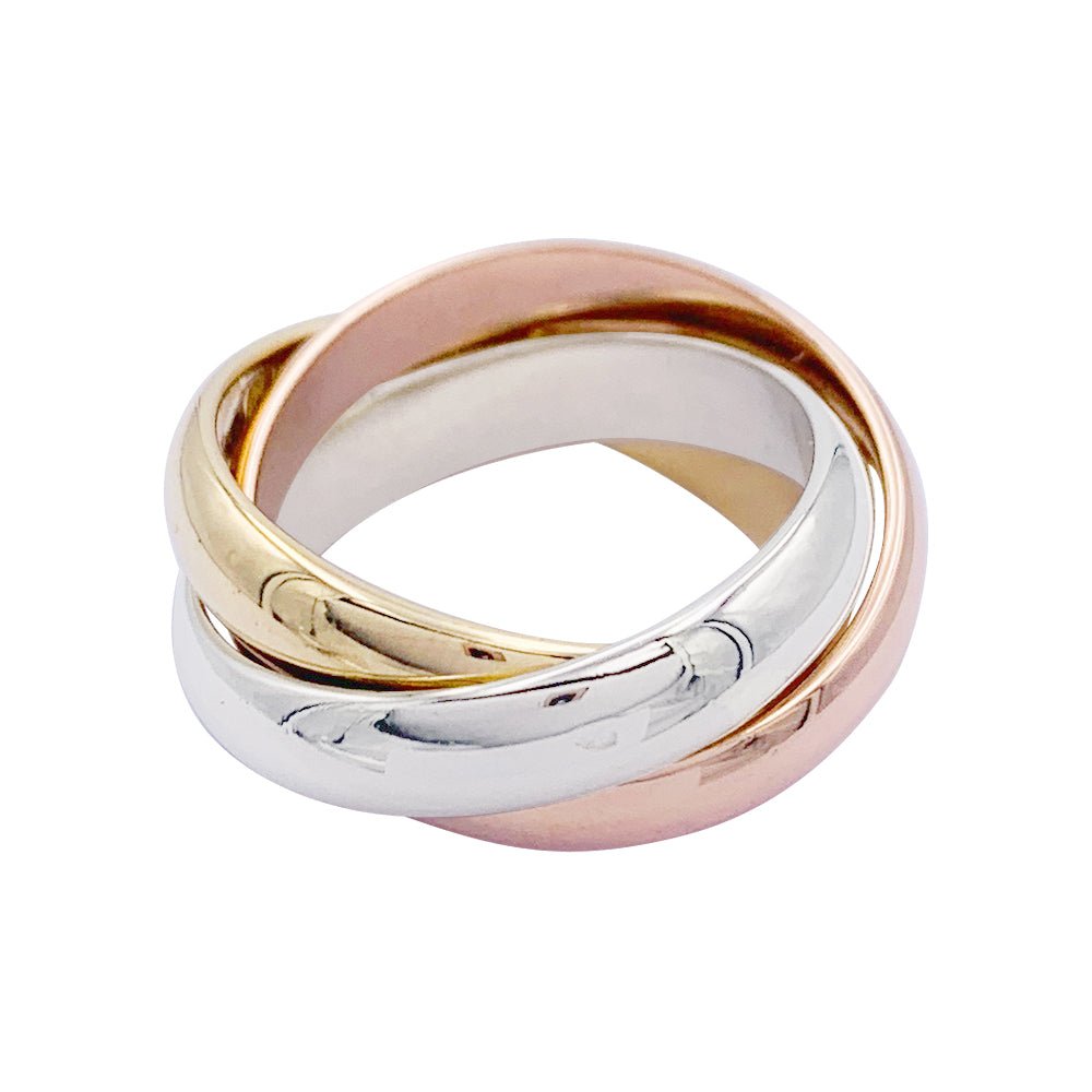 Bague Alliance CARTIER "Trinity" en trois ors - Castafiore